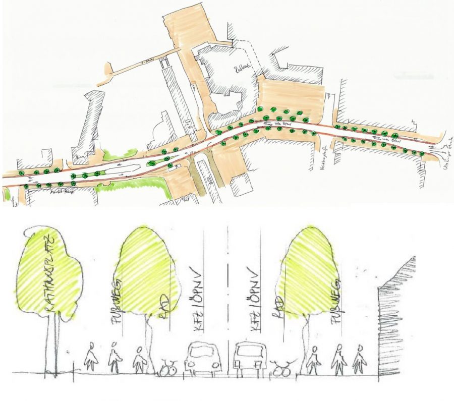 Vision Rathausallee: Breite Bürgerstraße, Fahrstraße