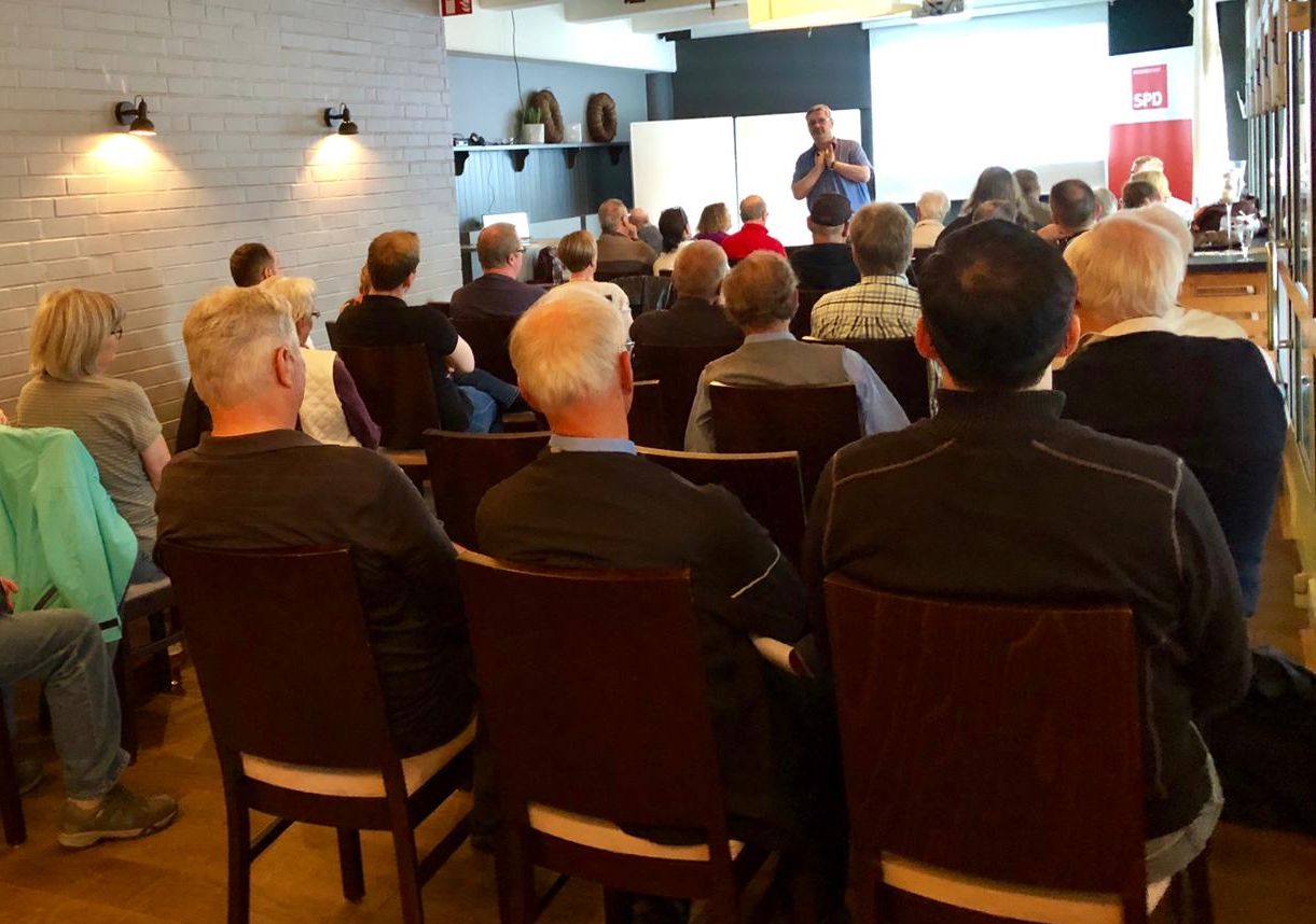 Fast 50 Besucher bei "SPD vor Ort" am 14.08.2019 in Norderstedt Mitte