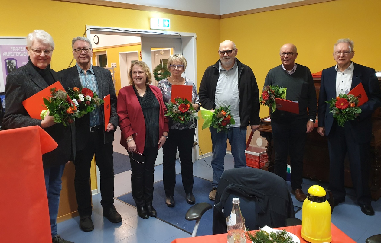 Ehrungen für 40 Jahre Mitgliedschaft in der SPD